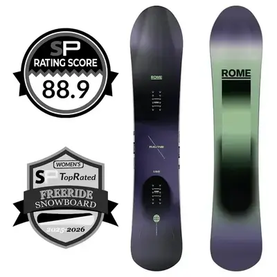 Rome Womens Ravine Snowboard Review 2025-2026 | Snowboarding Profiles Rome Womens Ravine Snowboard Review 2025-2026